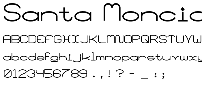 Santa Moncia MF font